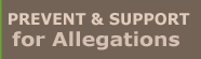 Prevention and support strategies when dealing with an allegation