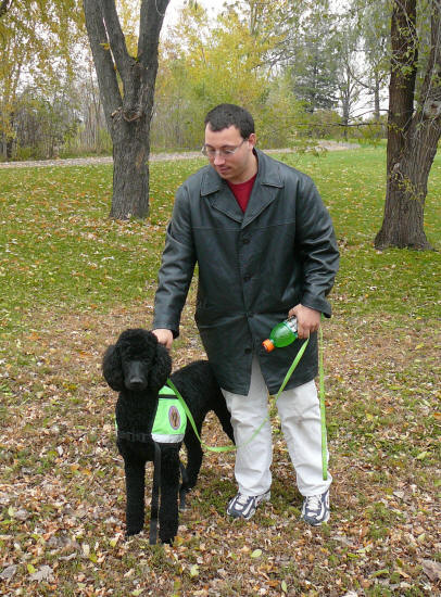 Ken Moore participated in the pilot FASD service dog adult project in 2007-2008